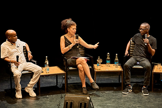 Juan Atkins (Metroplex), Diana McCarty (reboot.fm) & John E. Collins (Underground Resistance)